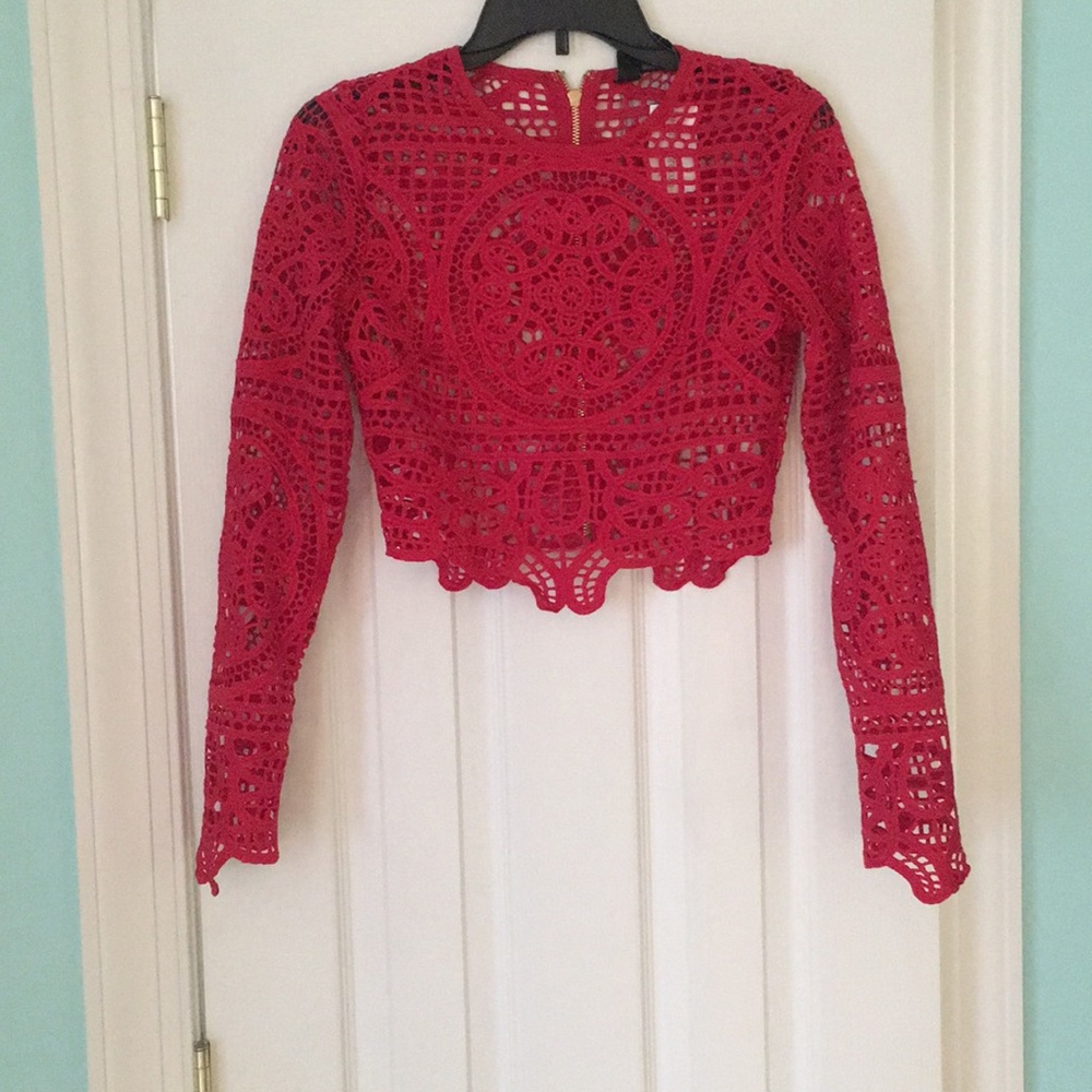 Windsor Red See-Thru Top
